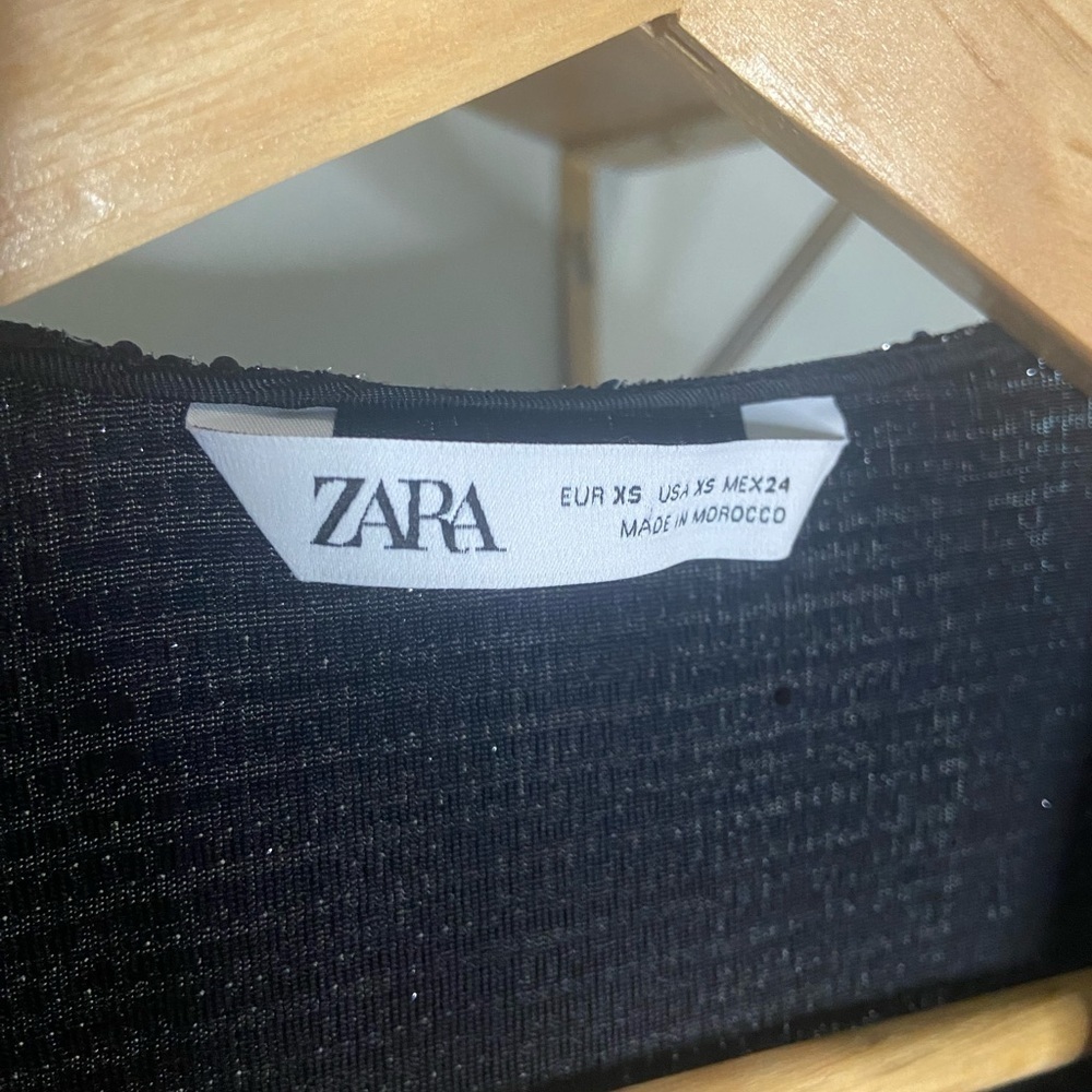 Zara sequin top Sz XS - Picture 2 of 7